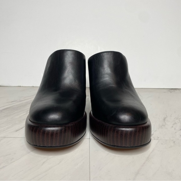 Sam Edelman Shiloh Black Leather Heeled Mule 9 1/2 M - Picture 2 of 14